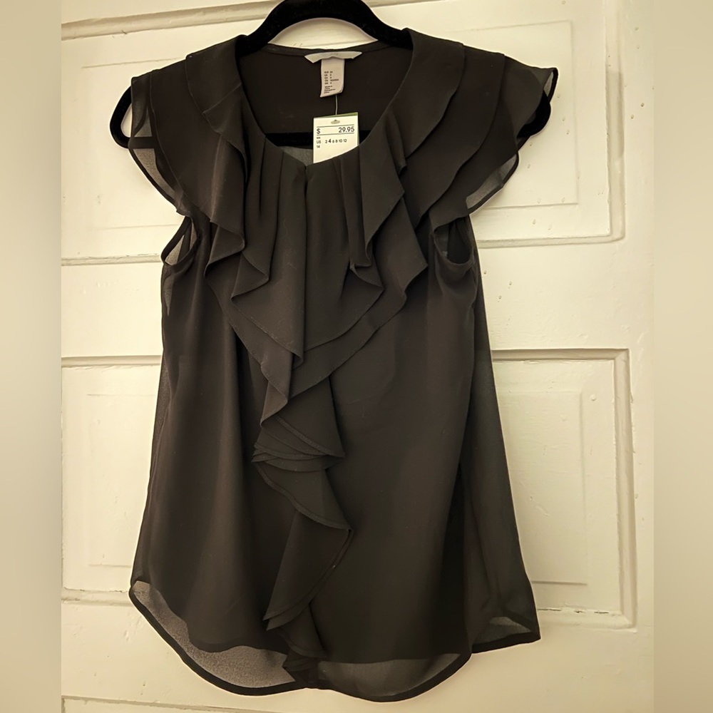 Black Sheer H&M Blouse